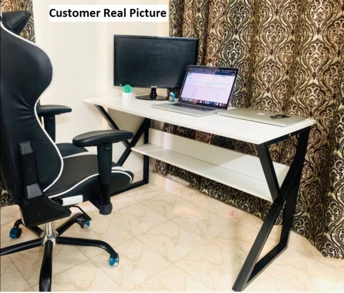 k shape table