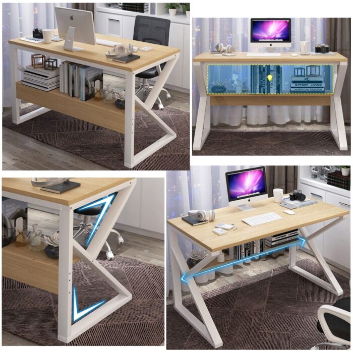 k shape table