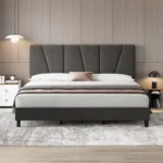 vento – ultra modern black & grey king size bed