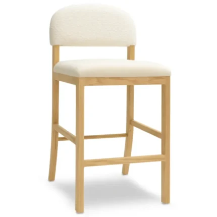 calisel – coastal inspired oak brown & white barstoo