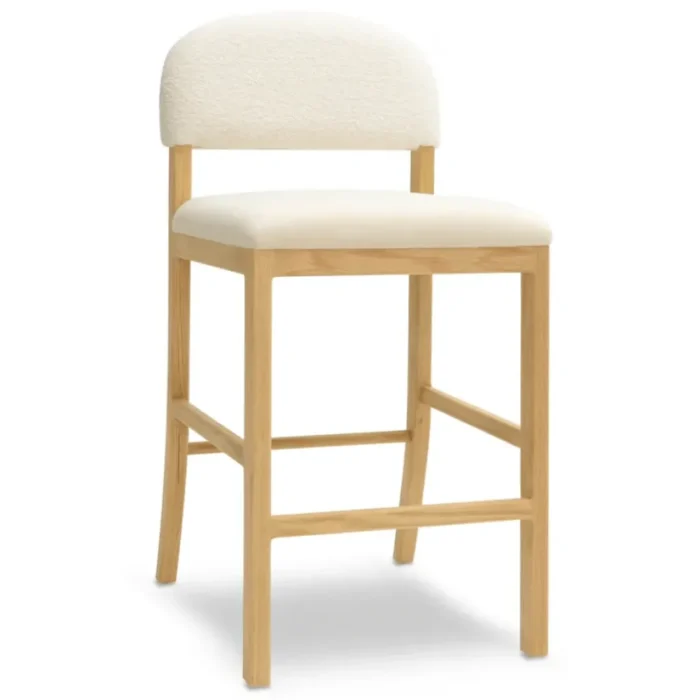 calisel – coastal inspired oak brown & white barstoo
