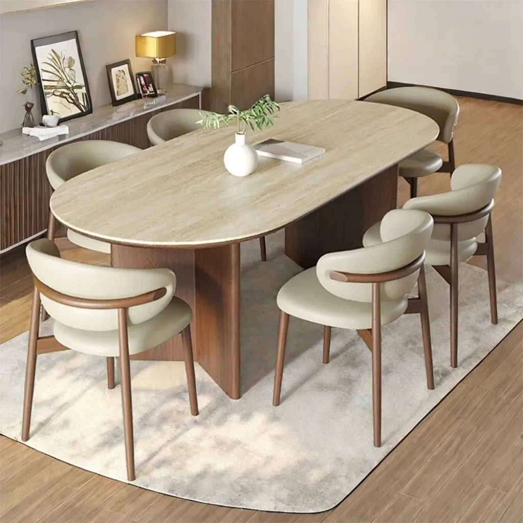 aurum – minimalist contemporary style dining table set