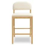 calisel – coastal inspired oak brown & white barstoo