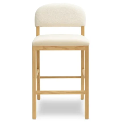 calisel – coastal inspired oak brown & white barstoo