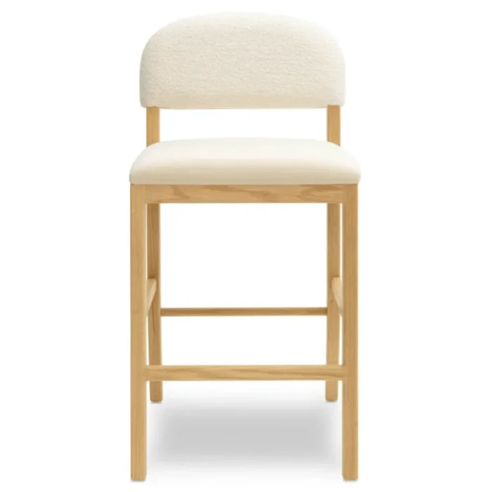 calisel – coastal inspired oak brown & white barstoo