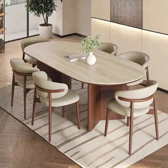 aurum – minimalist contemporary style dining table set