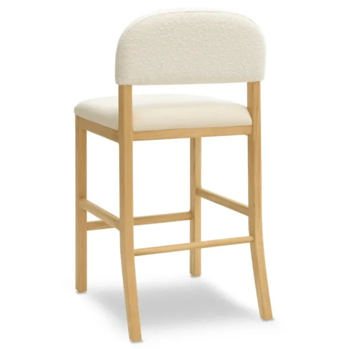 calisel – coastal inspired oak brown & white barstoo
