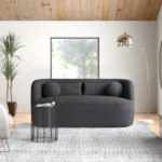 lustra – urban style dark grey two seater couch