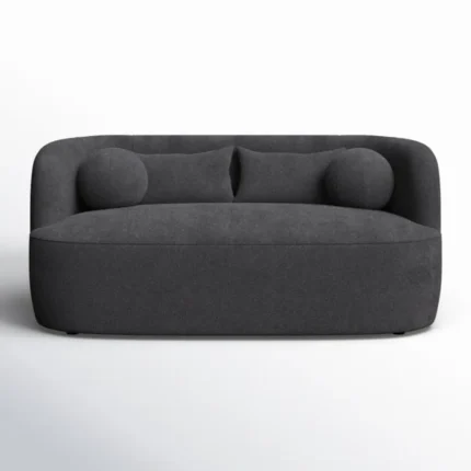 lustra – urban style dark grey two seater couch