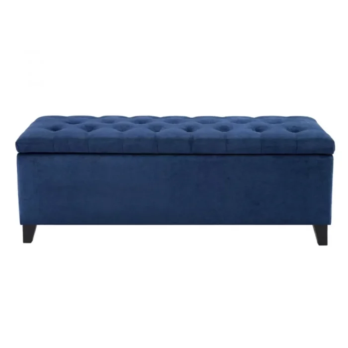 kevin – navy blue storage ottoman