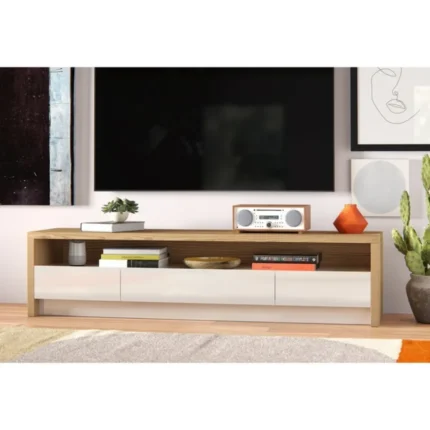 moonsoon – media display tv stand with storage cabins
