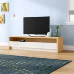 moonsoon – media display tv stand with storage cabins