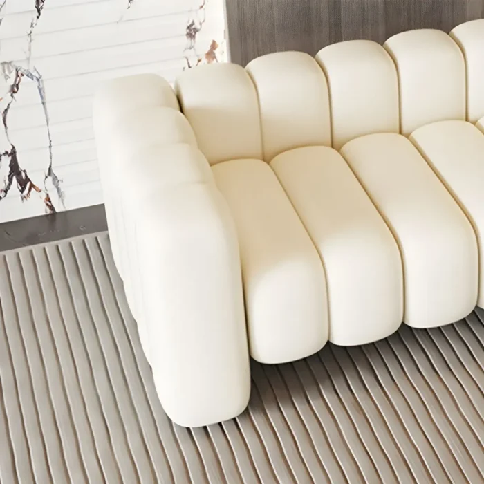 puffin – modern left arm channel tufted chaise lounge