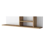 neba – white & oak brown multifunctional wall shelf