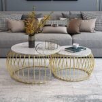 2 piece round center table