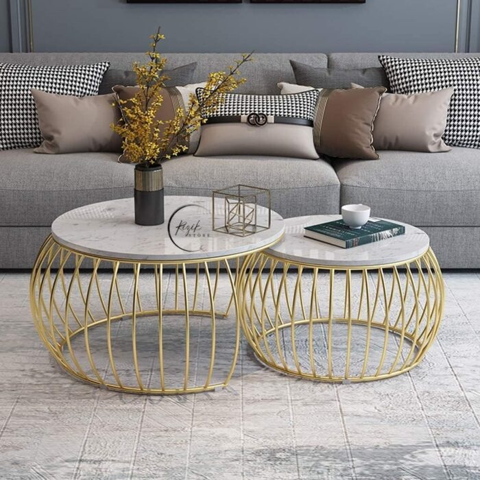 2 piece round center table