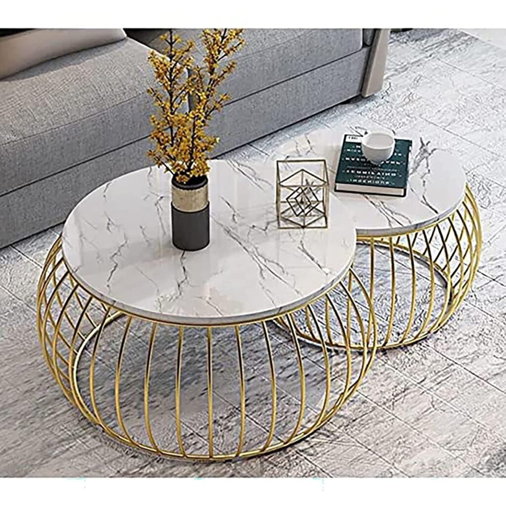 2 piece round center table