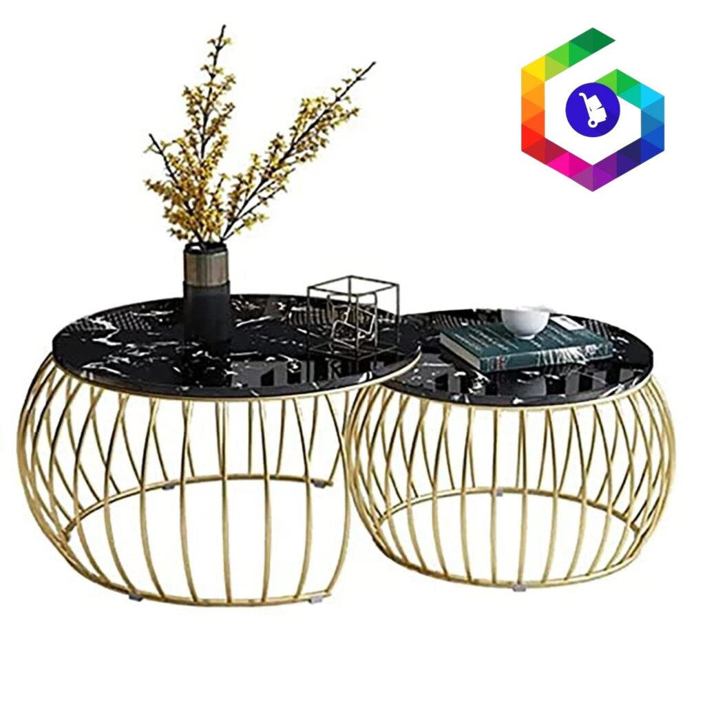 2 piece round center table