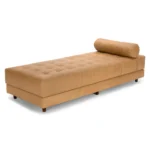 verve – mid century style brown chaise lounge