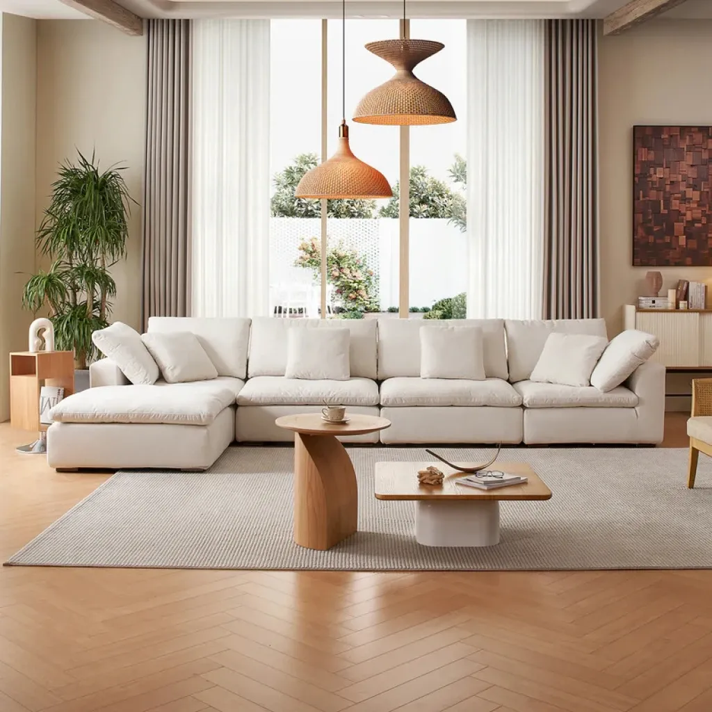 avalo – urban style white sectional sofa