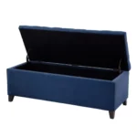 kevin – navy blue storage ottoman