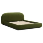 alge – green king size bed with extra comfort cushioning