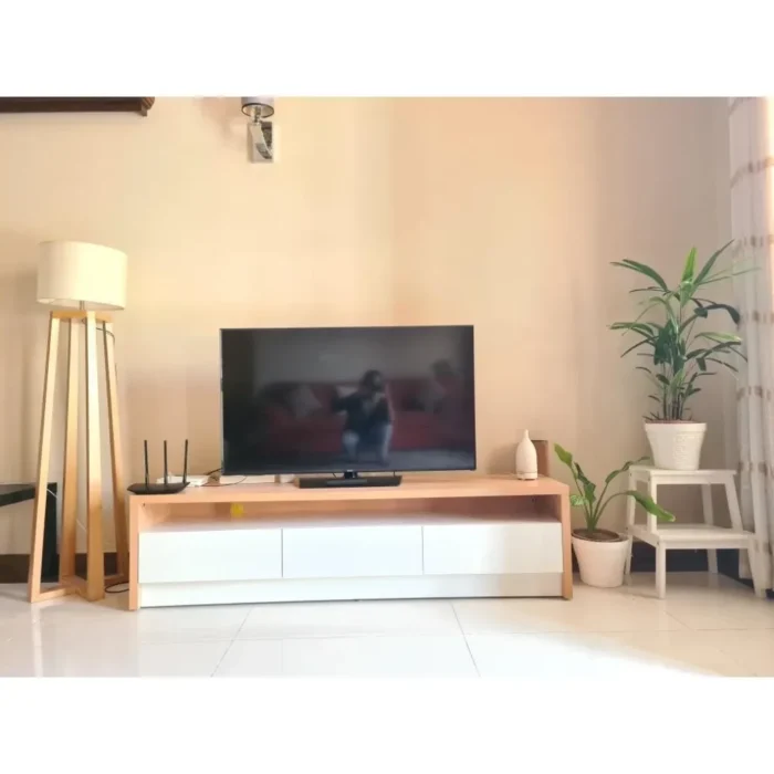 moonsoon – media display tv stand with storage cabins
