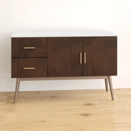 sirene – dark walnut brown matt polish finish side board