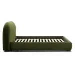 alge – green king size bed with extra comfort cushioning