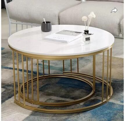 table set for drawing room iron base & wooden top