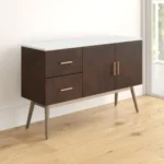 sirene – dark walnut brown matt polish finish side board