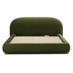 alge – green king size bed with extra comfort cushioning
