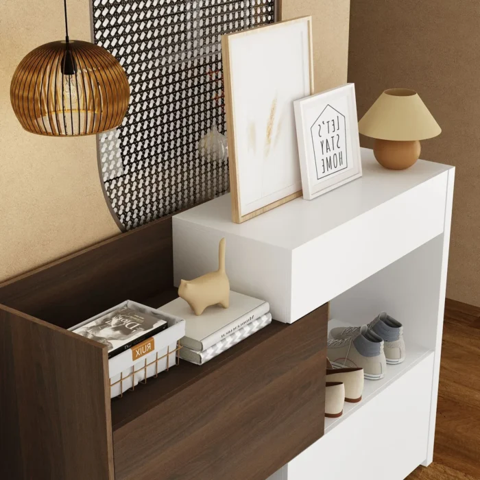 modra – nordic inspired shoe storage cabinet