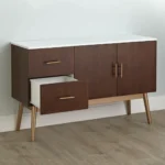 sirene – dark walnut brown matt polish finish side board
