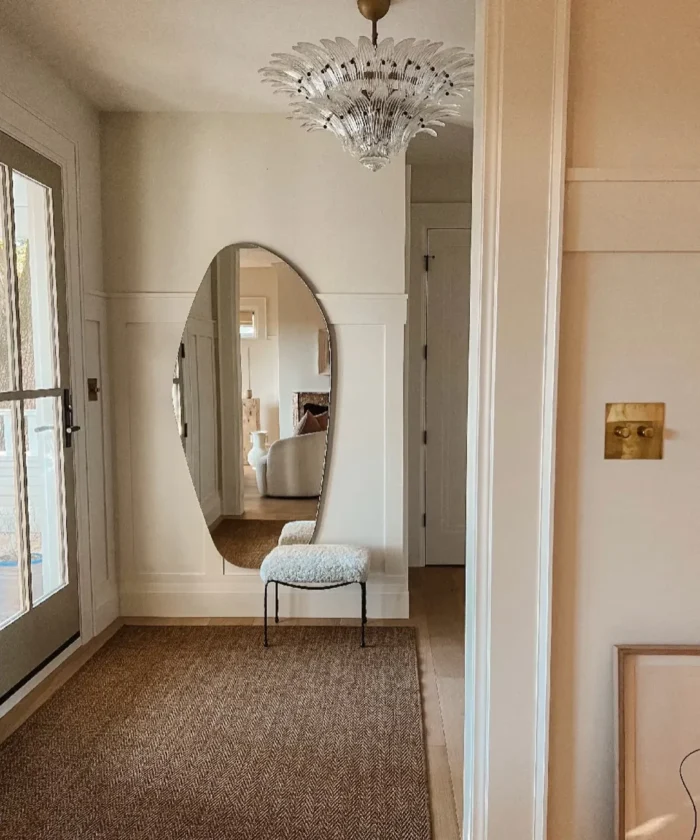 whorl – asymmetric contemporary style mirror