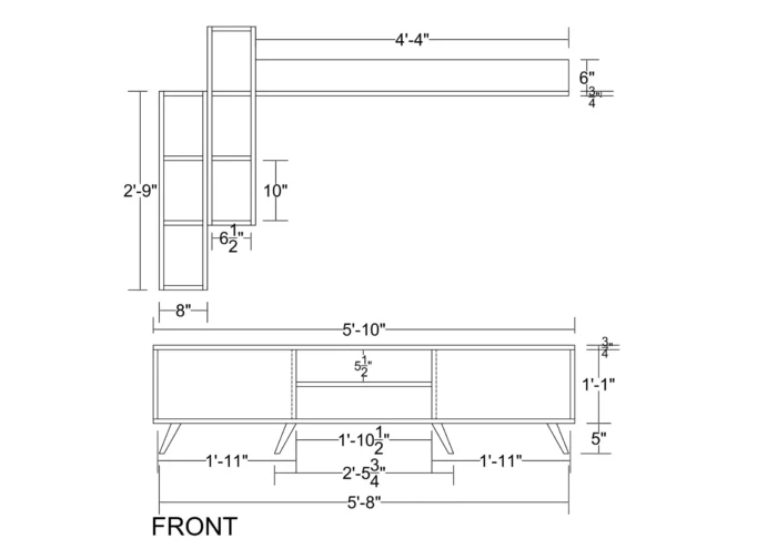 verta – urban style media wall unit in walnut brown