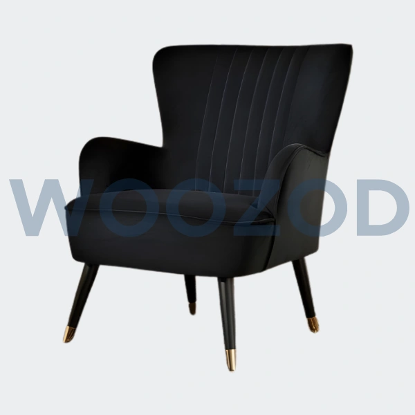 Woozod Bedroom Chair Set 39 – solid Kikarwood chairs and coffee table with imported fabric and carved design.