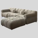 Bellini Sofa – Modular Mario Bellini Style Couch in Premium Suede Upholstery.