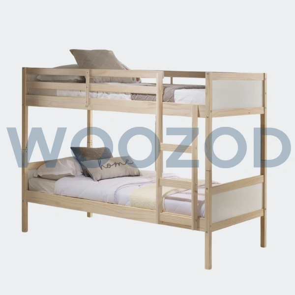 Woozod Bunk Bed 60 – solid wood modern bunk bed for kids, teens, and adults.