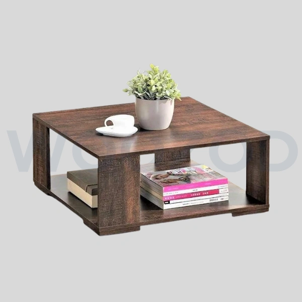 Woozod Coffee Table CT-22 – Modern Laminated Square Coffee Table.