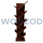 Woozod Austere Book Shelf Brown with oak plywood structure, offering durable and stylish storage for books and décor.