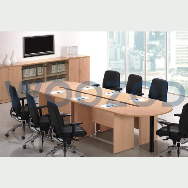 Woozod Meeting Table MT-07 large laminated office conference table.