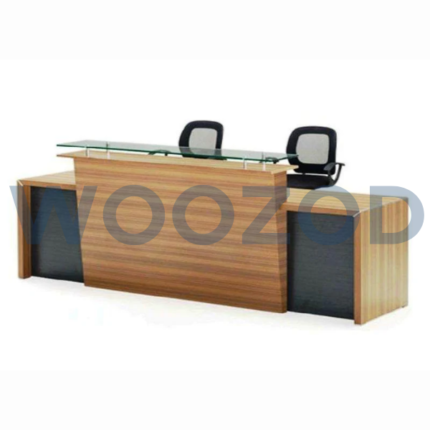 Woozod Reception Counter RC-12 modern customizable office reception desk.