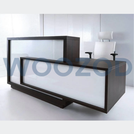 Woozod Reception Counter RC-19 modern customizable office reception desk.